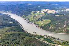 Luftbild von Ortsteil Assmannshausen in Rüdesheim am Rhein im Bundesland Hessen, Deutschland