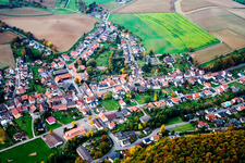 Mönchzell aus Süden in Meckesheim im Bundesland Baden-Württemberg, Deutschland