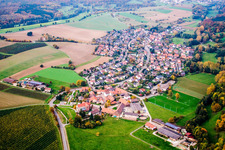 Dorfansicht im Ortsteil Lobenfeld in Lobbach im Bundesland Baden-Württemberg, Deutschland