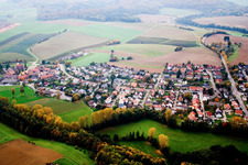 Luftbild von Ortsteil Lobenfeld in Lobbach im Bundesland Baden-Württemberg, Deutschland