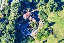 Alte Mühle am Erlenbach im Ortsteil Minderslachen in Kandel im Bundesland Rheinland-Pfalz, Deutschland