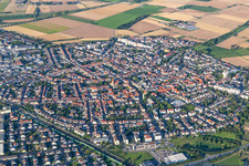 Luftbild von Oftersheim im Bundesland Baden-Württemberg, Deutschland