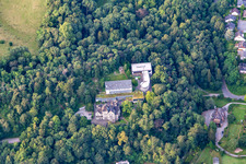 Luftbild von Villen in der Nibelungenstr in Bensheim im Bundesland Hessen, Deutschland