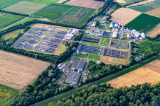 Klärwerk Stadtentwässerung Mannheim im Ortsteil Sandhofen im Bundesland Baden-Württemberg, Deutschland