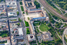 Barockschloss Mannheim von Nordwesten im Ortsteil Innenstadt im Bundesland Baden-Württemberg, Deutschland