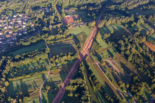 Trasse zur Neuerrichtung des Teilstücks der Trans-Europa-Naturgas-Pipeline (TENP-I zwischen den Niederlanden und der Schweiz) auf 51 km Länge zwischen Mittelbrunn und Klingenmünster im Ortsteil Gossersweiler in Gossersweiler-Stein im Bundesland Rheinland-Pfalz, Deutschland