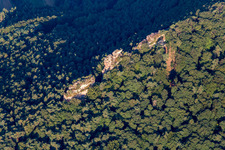 Luger Geiersteine von Osten in Wernersberg im Bundesland Rheinland-Pfalz, Deutschland