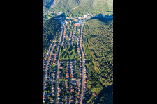 Römerstr und Spielplatz in Dahn im Bundesland Rheinland-Pfalz, Deutschland