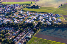 Neubaugebiet K2 von Osten in Kandel im Bundesland Rheinland-Pfalz, Deutschland