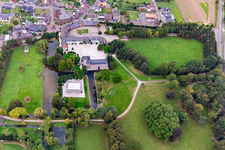 Luftaufnahme von Schloss Rurich in Hückelhoven im Bundesland Nordrhein-Westfalen, Deutschland