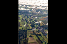 Billigheimer Bruch von Westen im Ortsteil Mühlhofen in Billigheim-Ingenheim im Bundesland Rheinland-Pfalz, Deutschland