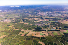 Landau in der Pfalz von Süden im Bundesland Rheinland-Pfalz, Deutschland