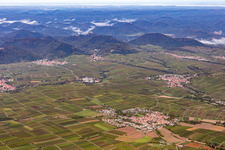 Ortschaften der Südpfalz: Mörzheim, Ilbesheim, Eschbach und Leinsweiler in Ilbesheim bei Landau im Bundesland Rheinland-Pfalz, Deutschland