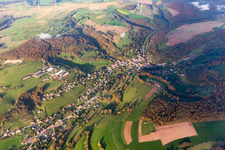 Luftbild von Walschbronn im Bundesland Moselle, Frankreich