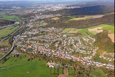 Stadt von Süden im Ortsteil Einöd in Homburg im Bundesland Saarland, Deutschland