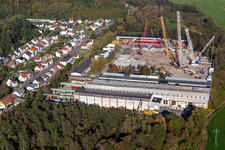 Onroad GmbH (Spezial- und Schwertransporte, Kranüberführungen, Kranarbeiten) im Ortsteil Bierbach in Blieskastel im Bundesland Saarland, Deutschland aus der Luft