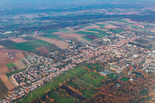 Kandel im Bundesland Rheinland-Pfalz, Deutschland vom Flugzeug aus