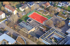 Neues Spielfeld der Realschule plus Kandel im Bundesland Rheinland-Pfalz, Deutschland