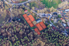 Luftbild von Tennisclub in Rülzheim im Bundesland Rheinland-Pfalz, Deutschland