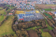 Luftaufnahme von Engel&Engelk GmbH Autohandel und Modepark Röther im Südpfalz Center in Rohrbach im Bundesland Rheinland-Pfalz, Deutschland