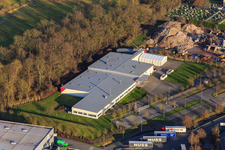 Luftaufnahme von Thermo Fisher am Erlenbachweg im Ortsteil Minderslachen in Kandel im Bundesland Rheinland-Pfalz, Deutschland