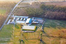 Reitanlage Hubertushof in Linkenheim-Hochstetten im Bundesland Baden-Württemberg, Deutschland