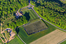 Stadion des A.S. Montbronn in Rahling im Bundesland Moselle, Frankreich