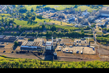 Chemische Anlagen der INEOS Polymers EUROPE Sarralbe am Güterbahnhof in Willerwald im Bundesland Moselle, Frankreich