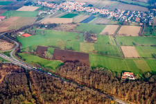 Birnbach und Erlenbach in Erlenbach bei Kandel im Bundesland Rheinland-Pfalz, Deutschland