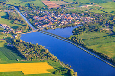 Ortsansicht am Rhein Marne Kanal in Gondrexange im Bundesland Moselle, Frankreich