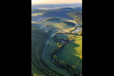 Ortsteil Eulschirben im lieblichen Taubertal im Ortsteil Gamburg in Werbach im Bundesland Baden-Württemberg, Deutschland