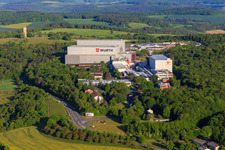 Würth Industrie Service GmbH & Co. KG auf dem Drillberg aus Osten in Bad Mergentheim im Bundesland Baden-Württemberg, Deutschland von oben