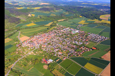 Ortsansicht aus Westen in Werbach im Bundesland Baden-Württemberg, Deutschland
