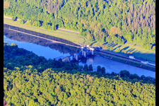 Wasser-Kraftwerk Eichel am Main in Kreuzwertheim im Bundesland Bayern, Deutschland