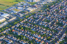 Gewerbering jenseits der B36 im Ortsteil Mörsch in Rheinstetten im Bundesland Baden-Württemberg, Deutschland