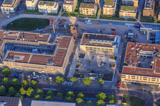 Luftbild von Neubauten Emil-Wachter-Straße im Ortsteil Mörsch in Rheinstetten im Bundesland Baden-Württemberg, Deutschland