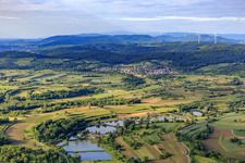 Fischweiher am Seitenbach in Ettenheim im Bundesland Baden-Württemberg, Deutschland