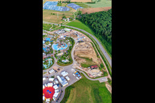 Erweiterungsbaustelle im Süden von Rulantica im Europapark Rust im Bundesland Baden-Württemberg, Deutschland