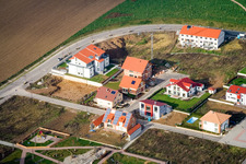 Am Höhenweg in Kandel im Bundesland Rheinland-Pfalz, Deutschland aus der Luft betrachtet