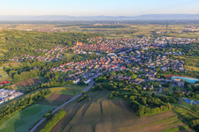 Stadtansicht aus Osten in Ettenheim im Bundesland Baden-Württemberg, Deutschland