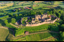 Schrägluftbild von Festungsruine Hochburg bei Emmendingen aus Osten im Ortsteil Windenreute im Bundesland Baden-Württemberg, Deutschland