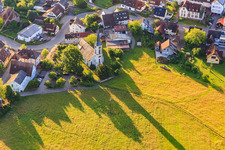 Dorfkirche am Morgen in Sexau im Bundesland Baden-Württemberg, Deutschland
