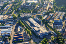 Industriegebiet mit SICK AG in Waldkirch im Bundesland Baden-Württemberg, Deutschland