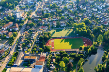 Stadtrainseee und Elztalstadion des  FC Waldkirch e.V. und SV Waldkirch eV im Bundesland Baden-Württemberg, Deutschland