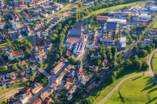 Industriegebiet am Gewerbekanal mit Ganter Interior GmbH - Generalunternehmer für Innenausbau im Ortsteil Kollnau in Waldkirch im Bundesland Baden-Württemberg, Deutschland