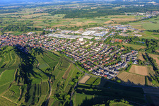 Ortsansicht aus Westen in Bötzingen im Bundesland Baden-Württemberg, Deutschland