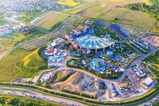 Rulantica aus Süden im Europapark Rust im Bundesland Baden-Württemberg, Deutschland