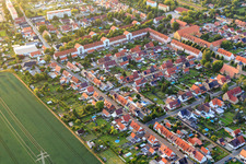 Friedhofstraße x Kirchstr im Ortsteil Nachterstedt in Seeland im Bundesland Sachsen-Anhalt, Deutschland