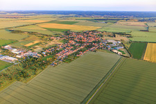 Ortsansicht aus Norden im Ortsteil Badeborn in Ballenstedt im Bundesland Sachsen-Anhalt, Deutschland