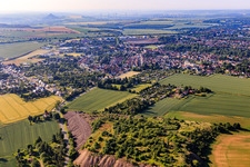 Ortsansicht aus Nordosten in Klostermansfeld im Bundesland Sachsen-Anhalt, Deutschland